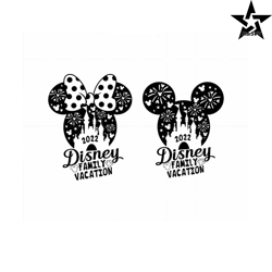 Disney Minnie And Mickey Mouse Family Vacation SVG Cutting Files
