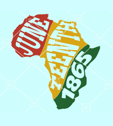 africa map juneteenth 1865 svg, africa svg, juneteenth svg, freedom day svg, black lives matter svg