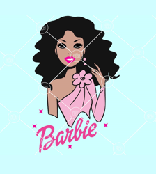 afro barbie girl svg, black barbie girl svg, afro barbie svg, afro barbie svg