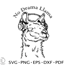 no drama llama svg, funny llama svg, humor chill svg