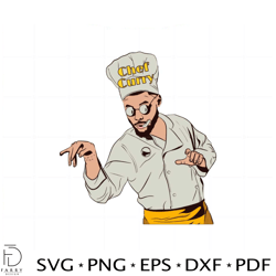 chef curry svg cutting file for personal commercial uses