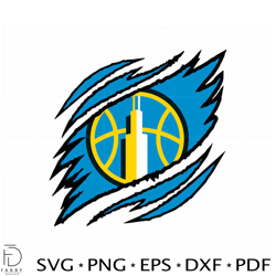 chicago sky claws svg logo basketball team cutting digital files