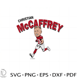 christian mccaffrey san francisco 49ers football player svg