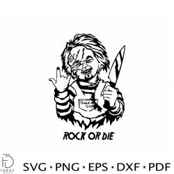 chucky child's play svg rock or die design cutting file