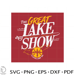 cleveland basketball the great lake show svg cutting files