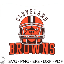 cleveland browns mascot helmet svg digital download