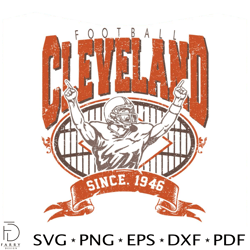 cleveland football since 1946 nfl player svg