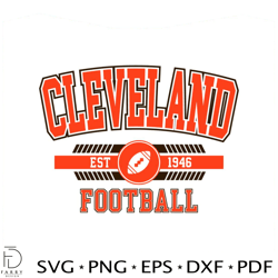 cleveland football svg cricut digital download