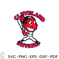 cleveland indians baseball team svg for cricut sublimation files