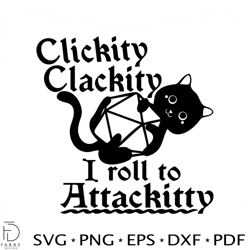 clickity clackity i roll attackitty svg graphic design file