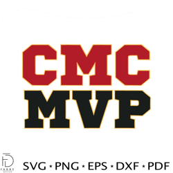 cmc mvp christian mccaffrey 49ers svg