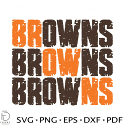 cleveland browns nfl football svg