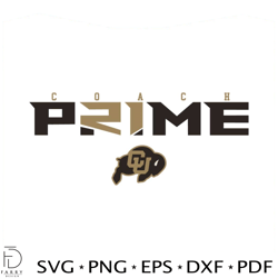 coach prime colorado buffaloes football svg file for cricut