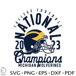 college football national champions michigan svg