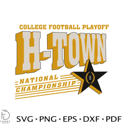 college football playoff h town national championship svg