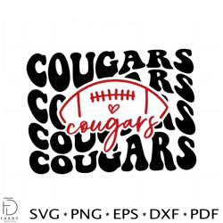 cougars football mascot school team svg files silhouette diy craft