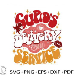 cupids delivery service valentines day svg