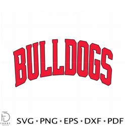 custom bulldogs school spirit svg cricut instant download file