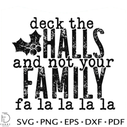 deck the halls and not your husband svg