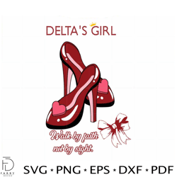delta's girl svg walk by faith not by sight file silhouette diy craft