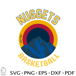 denver nuggets basketball team dead logo svg cutting file