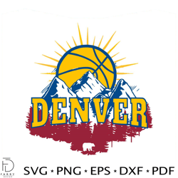 denver nuggets in 5 games nba championship svg cutting file