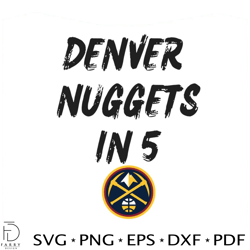 denver nuggets mile high city basketball svg digital cricut file