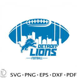 detroit lions football svg digital download 1