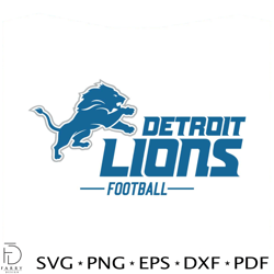 detroit lions football tean logo svg digital download