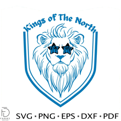 detroit lions king of the north svg digital download