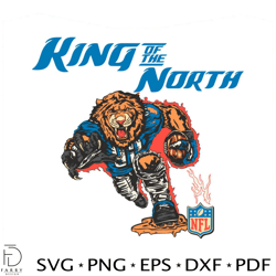 detroit lions king of the north svg