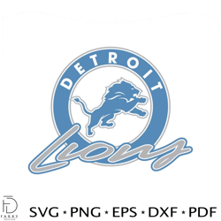 detroit lions logo nfl football team svg