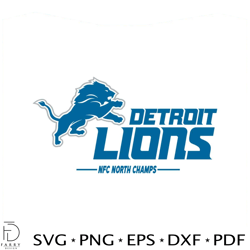 detroit lions nfl football team king of the north svg