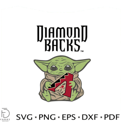 diamond backs baby yoda sport svg digital file