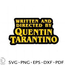 directed by tarantino svg files for cricut sublimation files