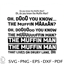 do you know the muffin man svg graphic design files