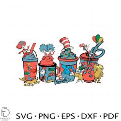 dr seuss cups svg cutting file for personal commercial uses