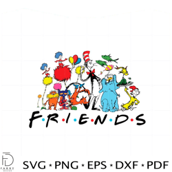 dr seuss figure friends happy dr seuss friends svg cutting files