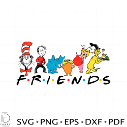 dr seuss friends funny friends dr seuss day svg cutting files