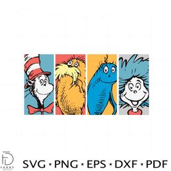 dr. suess day figure read across america svg cutting files