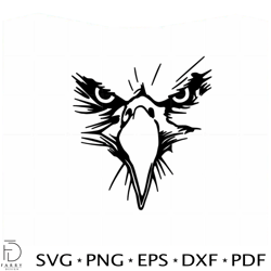 eagle face mascots logo school teams svg cricut file silhouette