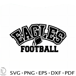 eagle football logo teams best svg cutting digital files