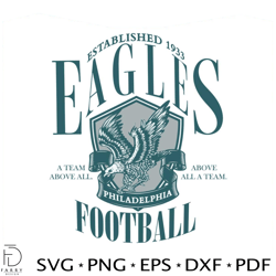 eagles football a team above all svg