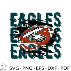 eagles football logo fans svg for cricut sublimation files