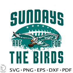 eagles sundays are for the birds svg