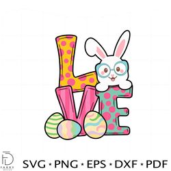 easter bunny love cute bunny easter egg svg cutting files