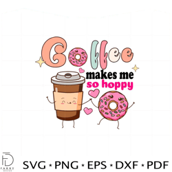 easter coffee doughnut coffee make me so hoppy svg