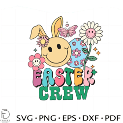 easter crew daisy easter bunny svg graphic designs files