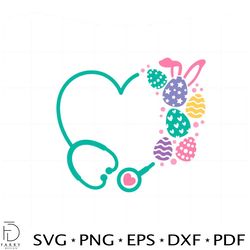 easter egg stethoscope easter nurse svg graphic designs files