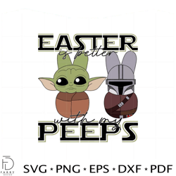 easter is better with my peeps adorable mandalorian svg